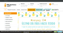 Desktop Screenshot of milcolchones.com